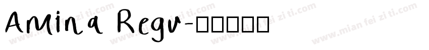 Amina Regu字体转换